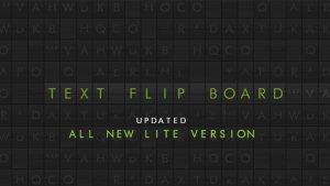Text Flip Board Video Displays template preview