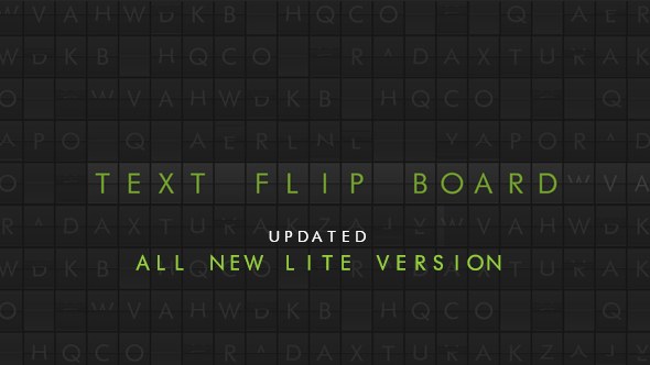 Text Flip Board Video Displays template preview