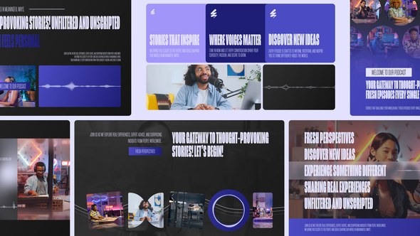 Videohive Podcast Visualizer Pack Video Displays template preview