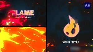 Videohive 2D Cartoon Fire Tornado Logo Reveals [After Effects] Logo Stings template preview