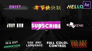 Unique Titles | After Effects Video Displays template preview