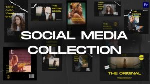 15in1 Social Media Collection Mogrt Premiere Pro template preview