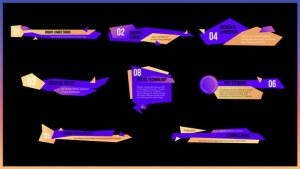 Videohive Bright Lower thirds Titles template preview