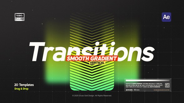 Videohive Gradient Transitions 59204296 Elements template preview