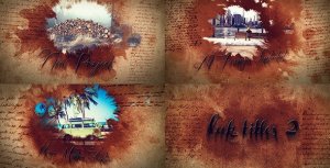 Ink Movie Titles Video Displays template preview