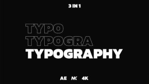 Videohive Typography 39432073 Openers template preview