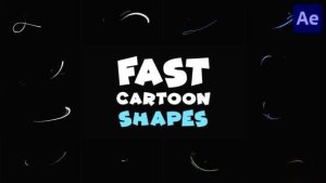 Videohive Fast Cartoon Shapes | After Effects Openers template preview