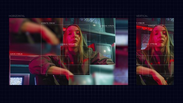 Surveillance Scan Transitions | DaVinci Resolve Video Displays template preview