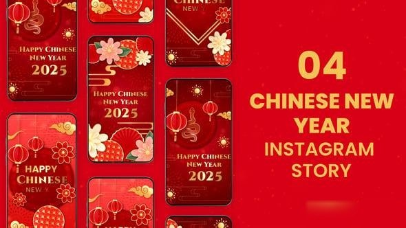 Videohive Chinese New Year Instagram Stories 55462068 Elements template preview