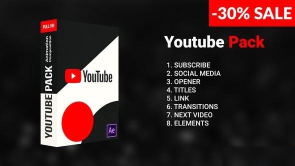 Videohive Youtube Pack 23579479 Broadcast-packages template preview