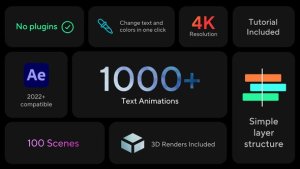 Videohive SPOTLIGHT - DESIGNS AND TYPOGRAPHY PACK Titles template preview
