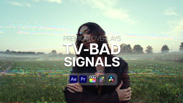 Videohive Premium Overlays TV Bad Signals Elements template preview