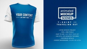Videohive T-shirt II Travelling Out Template - Animated Mockup SCENES Product Promo template preview