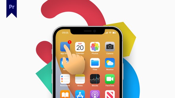 App Promo Premiere Pro template preview