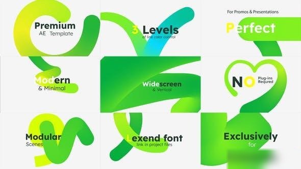 Videohive Lines Flow Promo Openers template preview