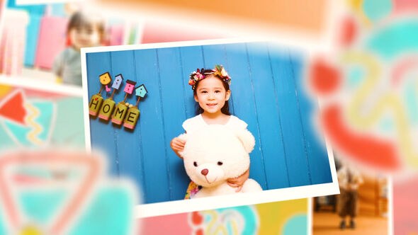 Videohive Kids Colorful Photo Slideshow Openers template preview