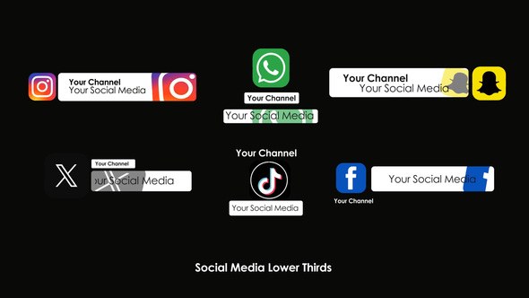 Videohive Social Media Lower Thirds 52114651 Elements template preview