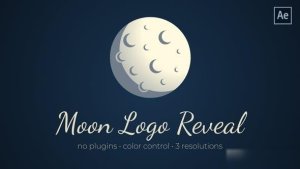 Videohive MOON LOGO REVEAL Logo Stings template preview
