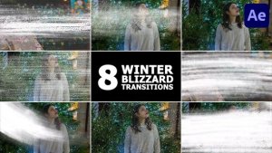 Videohive Winter Blizzard Transitions | After Effects Elements template preview