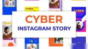 Videohive Cyber Monday Instagram stories Openers template preview