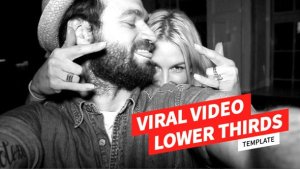 Social Media Lower Thirds Video Displays template preview
