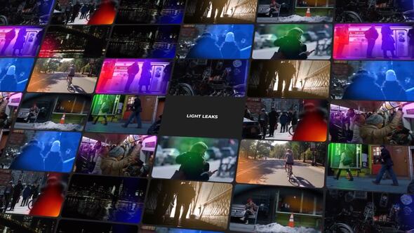 Videohive Light Leaks Overlay Elements template preview