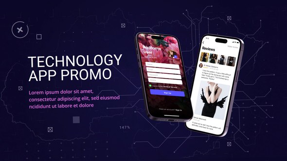 Videohive Technology App Promo 41972288 Product Promo template preview