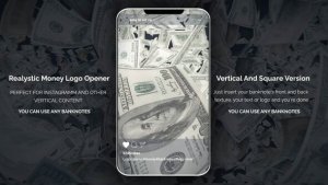 Videohive Realistic Money Logo Opener For Instagram Openers template preview