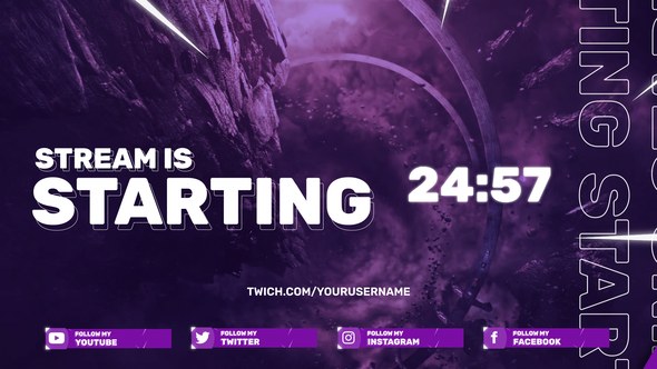 Videohive Sky Stream Gaming Pack Broadcast-packages template preview