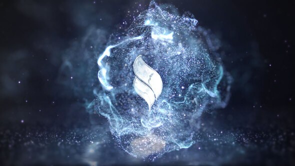 Videohive Winter Particles Logo Reveal Logo Stings template preview