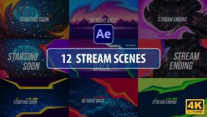 Videohive Stream Scenes | After Effects Broadcast-packages template preview
