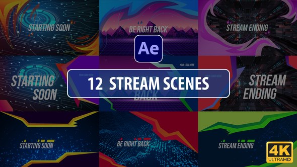 Videohive Stream Scenes | After Effects Broadcast-packages template preview