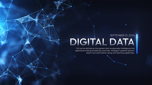 Videohive Digital Data Timeline Presentation Titles template preview