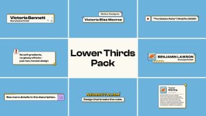 Videohive Lower Thirds Pack 57444573 Elements template preview