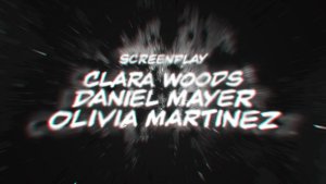 Thriller Final Credits Titles template preview