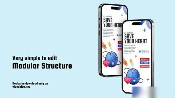 Videohive World Heart Day Instagram Stories Openers template preview