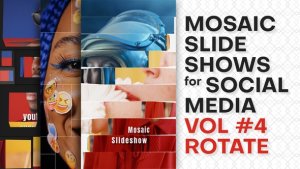 Videohive Mosaic Slideshows for Social Media. Vol 4 ROTATE Product Promo template preview