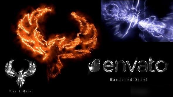 Videohive Fire And Metal Logo Logo Stings template preview