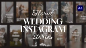Videohive 16 Floral Wedding Stories Openers template preview