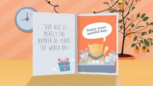 Videohive Birthday Card 3in1 Openers template preview