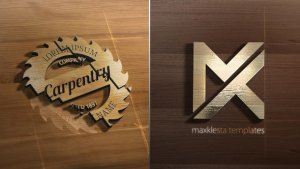 Videohive Wood 3D Logo Reveal Logo Stings template preview