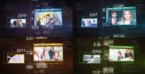 History Motion Promo Video Displays template preview