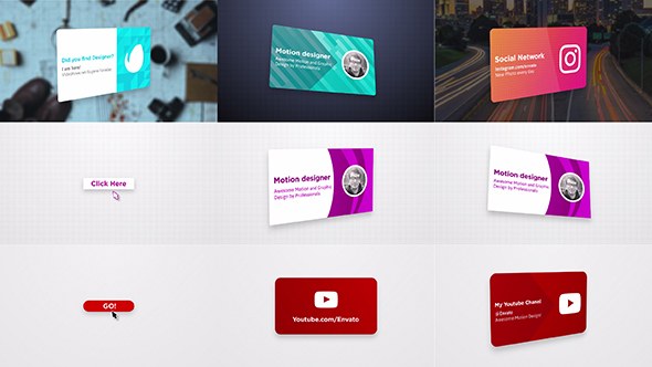 Videohive Visit Card Opener Openers template preview