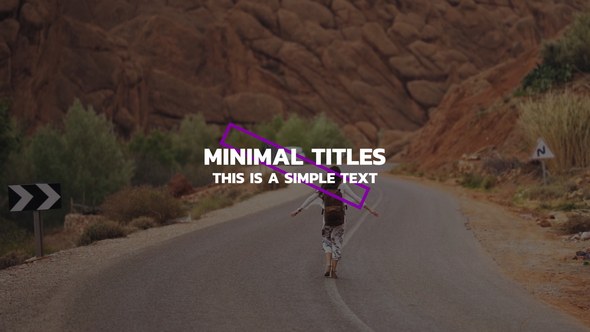 Videohive Minimal Titles 1.0 | AE 55352070 Titles template preview