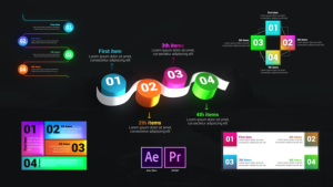 Videohive Infographic Lists Toolkit Elements template preview