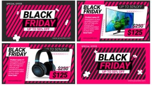 Black Friday Sale Video Displays template preview