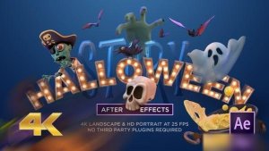 Videohive Halloween Story Greeting Openers template preview
