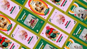 Videohive Merry Christmas Retro Instagram Reel Product Promo template preview