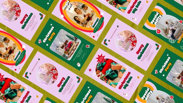 Videohive Merry Christmas Retro Instagram Reel Product Promo template preview