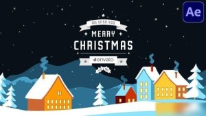 Videohive Christmas Snow Greetings | After Effects Openers template preview